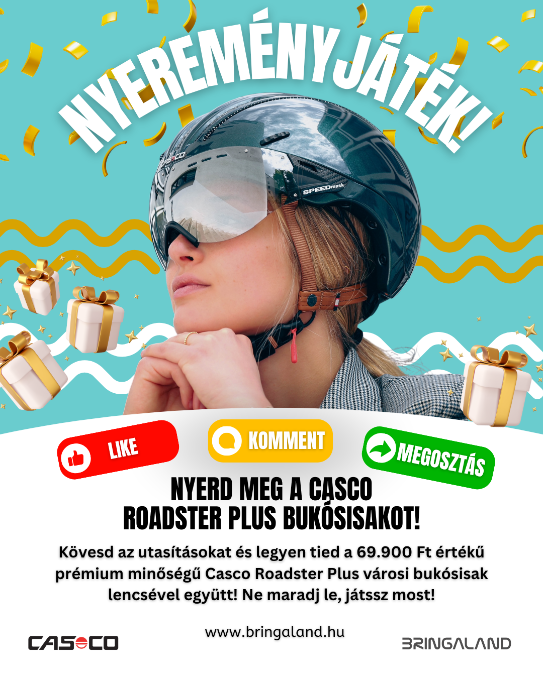 Casco Roadster Plus bukósisak nyereményjáték