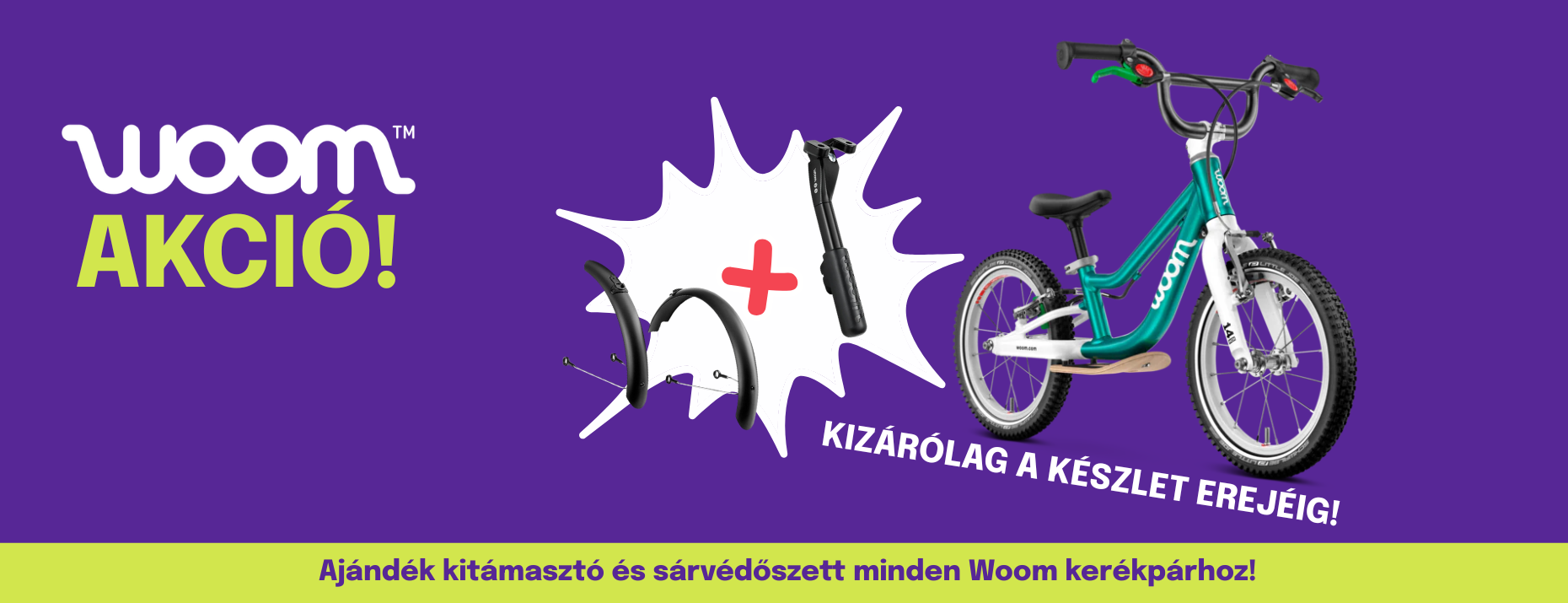 Woom kerékpár akció