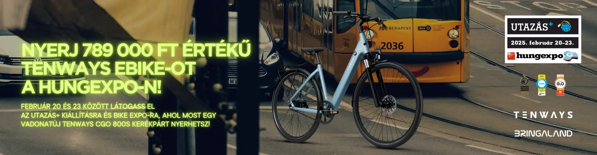 HUNGEXPO E-BIKE TEST & SHOW TENWAYS nyereményjáték