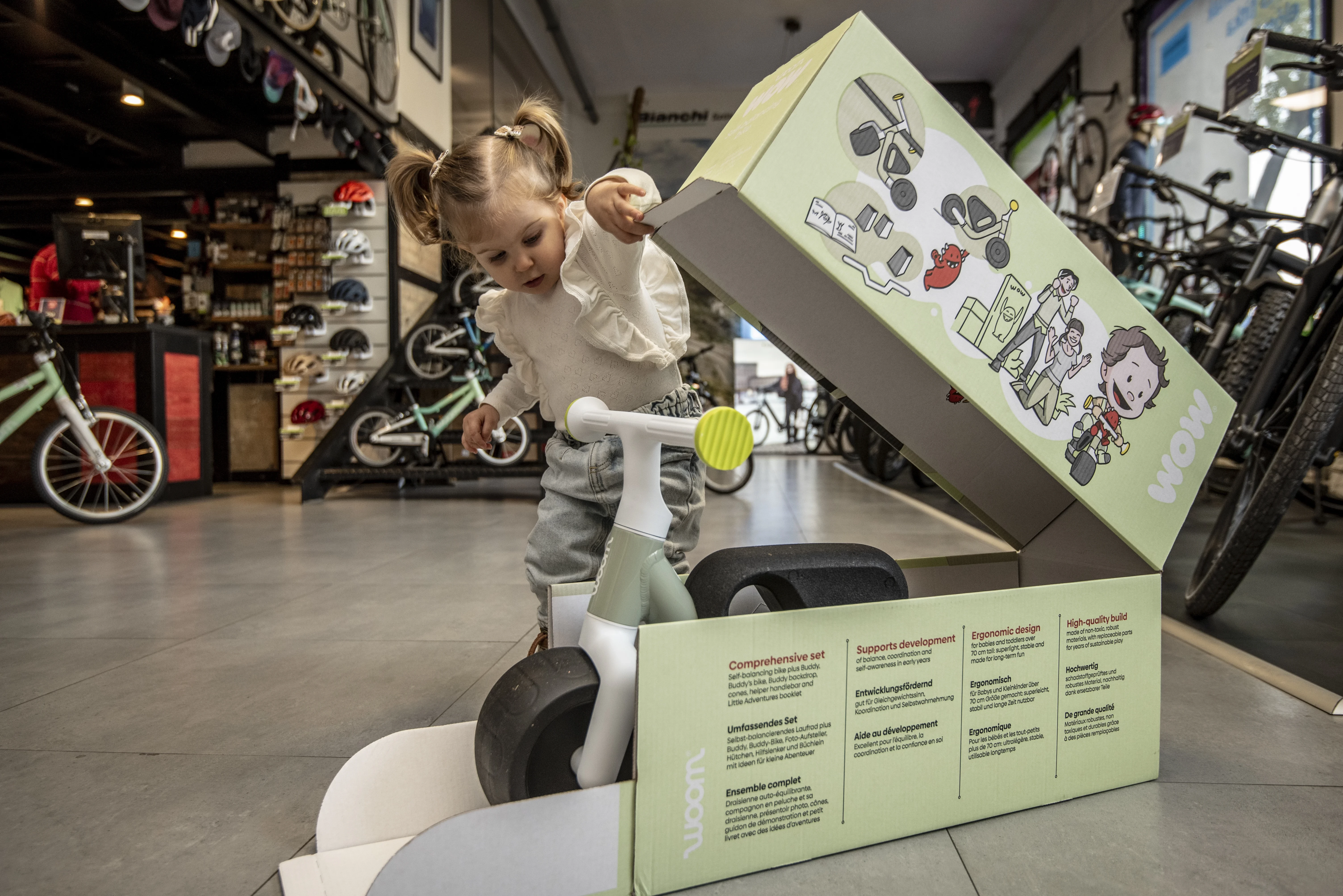 woom WOW önegyensúlyozó futóbicikli – nézet 2