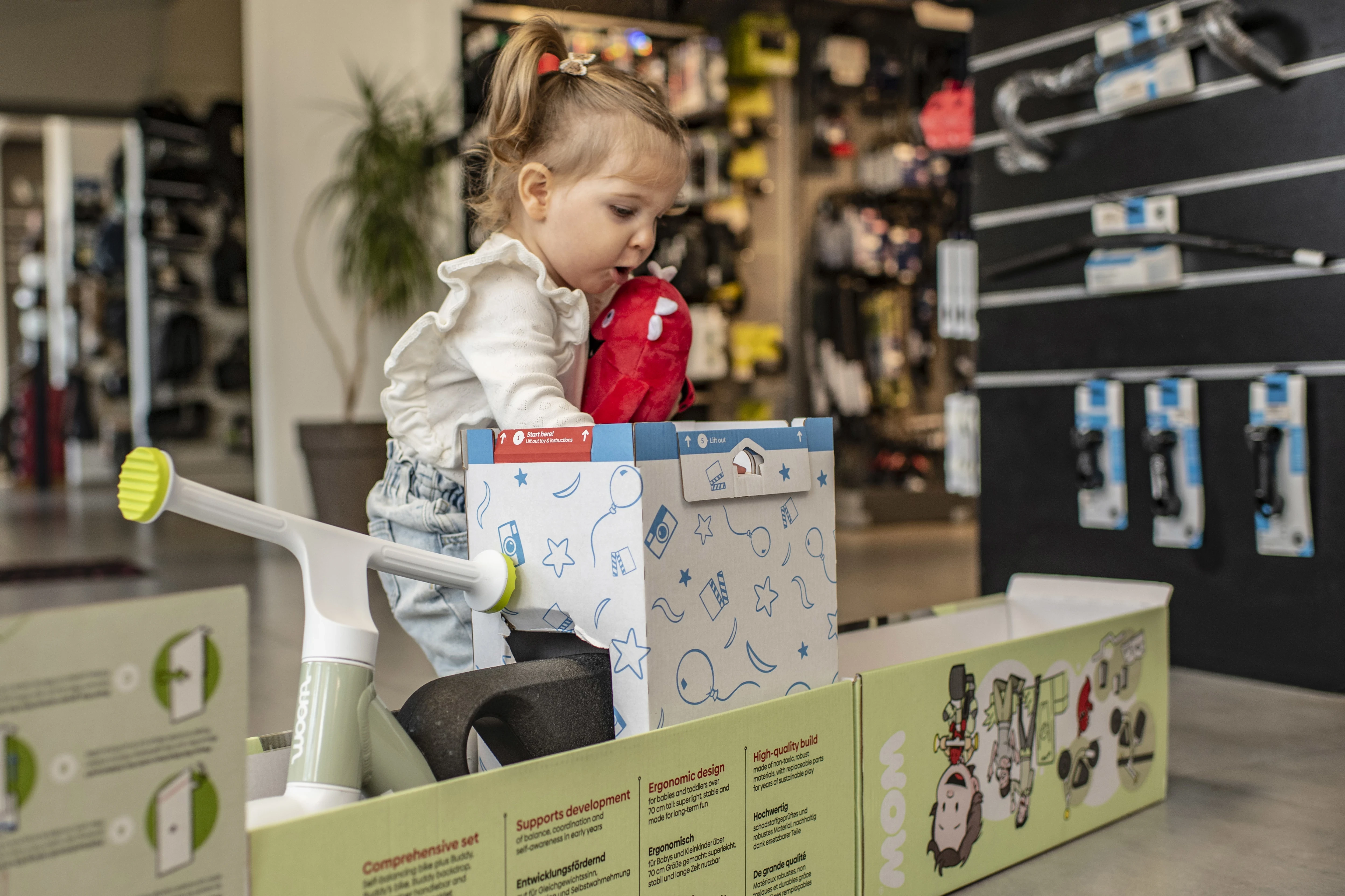 woom WOW önegyensúlyozó futóbicikli – nézet 3