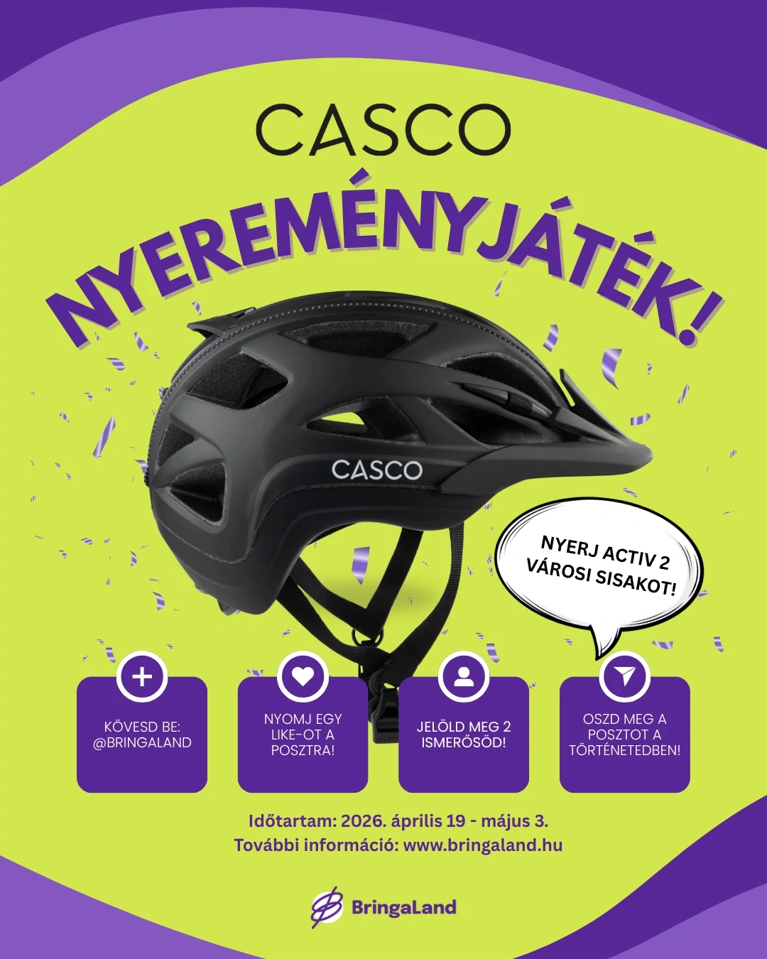 Nyerj Casco Activ 2 bukósisakot!