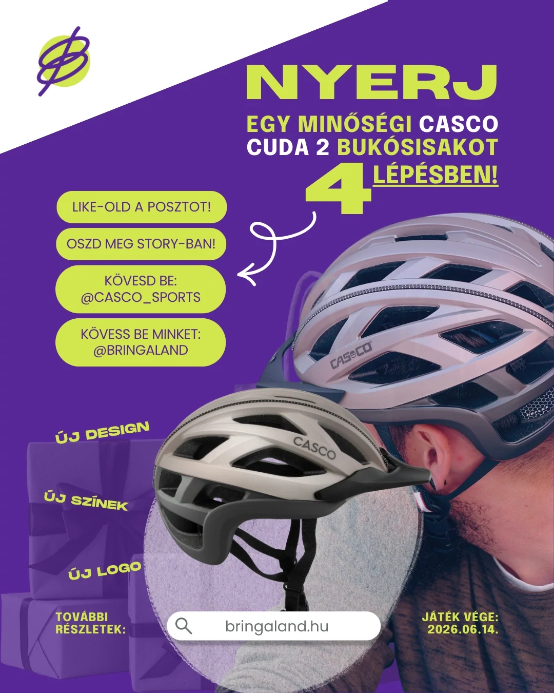 Nyerj CASCO CUDA 2 bukósisakot!