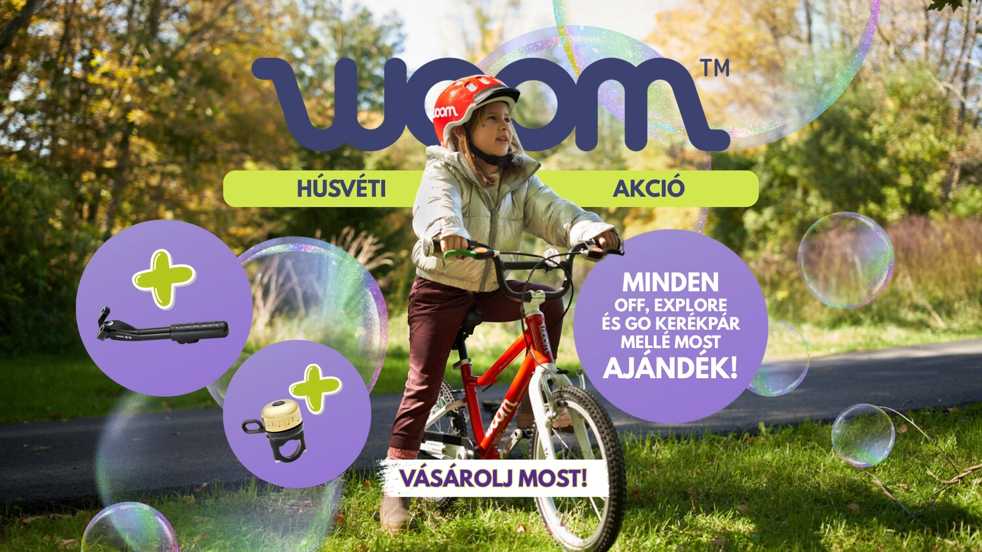 Woom gyerekkerékpár akció