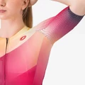 CASTELLI FREE SPEED 3 W Night Shade/Orange-Rose XL női triatlon rövid ujjú mez