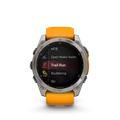 GARMIN FENIX 8 AMOLED titán/narancs sportóra