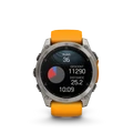 GARMIN FENIX 8 AMOLED titán/narancs sportóra