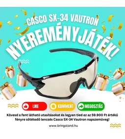 Nyerj egy fényre sötétedő Casco SX-34 kerékpáros napszemüveget!