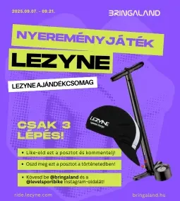 Nyerj egy Lezyne műhelypumpát és sapkát 3 lépésben!