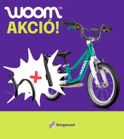 Woom kerékpár akció - ajándék kitámasztó és sárvédő szett minden modellhez!