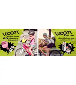 WOOM gyerek bicikli akció: Ajándék kosár, kulacstartó kitámasztóval GO és EXPLORE modellekhez!