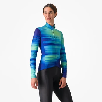 CASTELLI PHASE Multicolor Blue S női hosszú ujjú mez