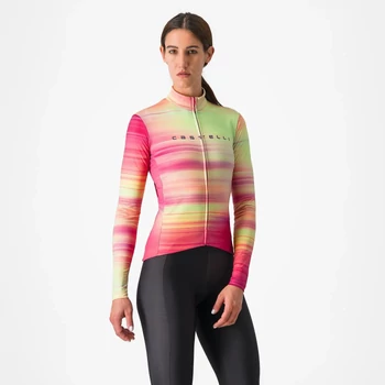CASTELLI PHASE Multicolor Pink XS női hosszú ujjú mez