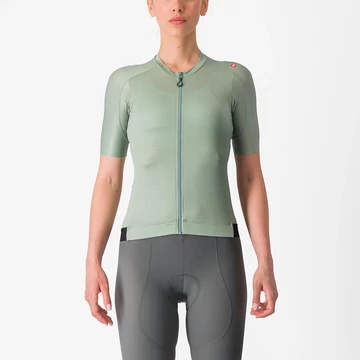 CASTELLI ESPRESSO W Defender Green/Green L női rövid ujjú mez