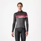 CASTELLI TORNARE Gray/Black/Hibiscus M női hosszú ujjú mez