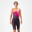 CASTELLI FREE SANREMO 3 W Night Shade/Orange-Rose XS női triatlon ujjatlan egyberuha
