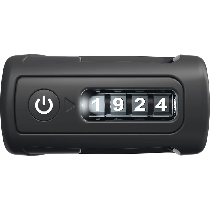 ABUS 6000C/90 BORDO LED fekete számzáras hajtogatós lakat SH tartóval