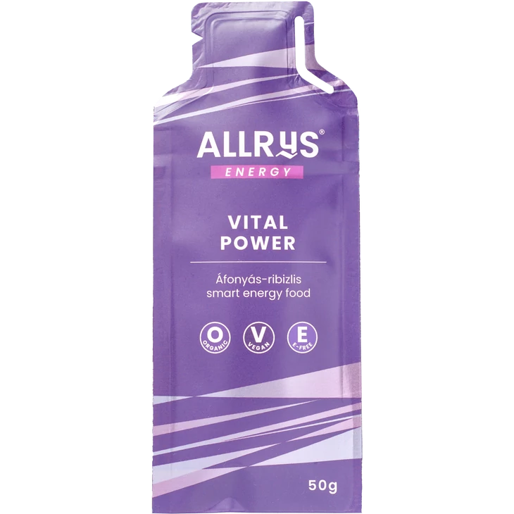 ALLRYS VITAL POWER 50g áfonyás-ribizlis smart energy food 