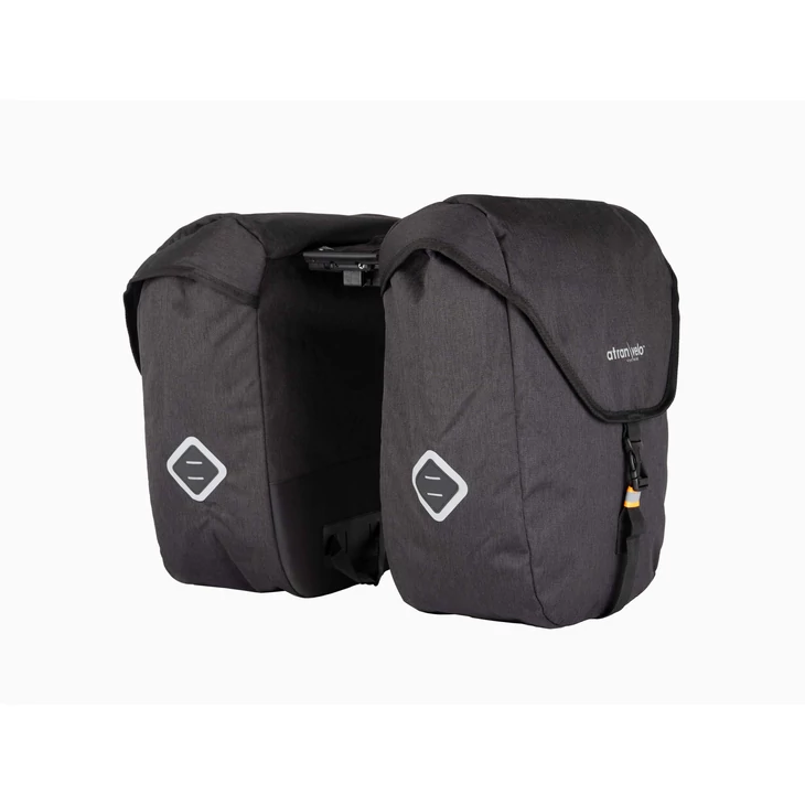 ATRANVELO ZAP DOUBLE fekete kétoldalas csomagtartótáska