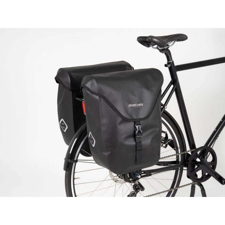 ATRANVELO ZAP PLUS WP Black kétoldalas csomagtartó táska