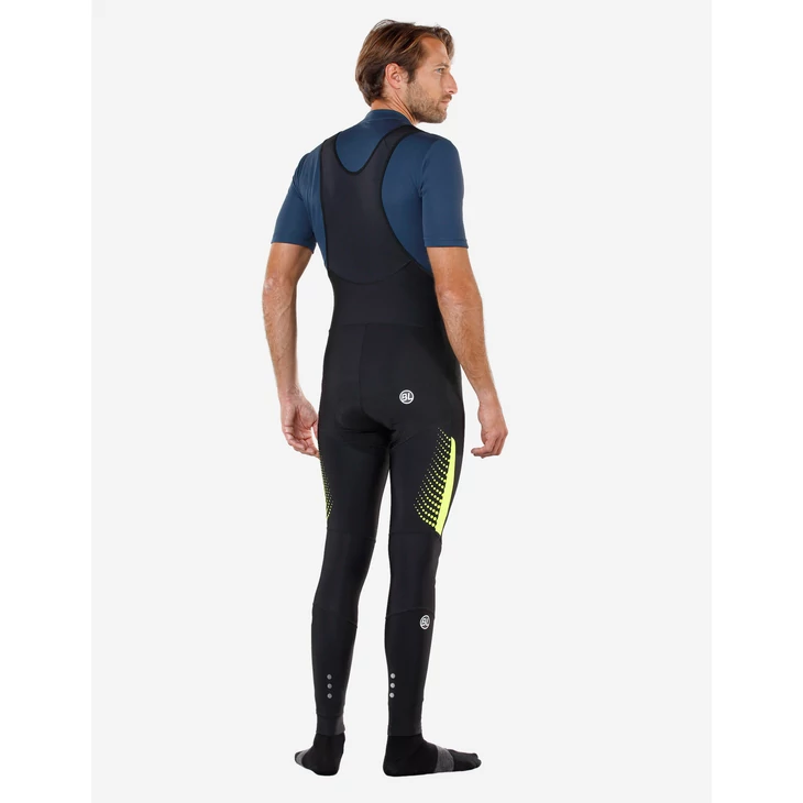 BICYCLE LINE PRO S Black/Fluo Yellow XXL kantáros hosszúnadrág