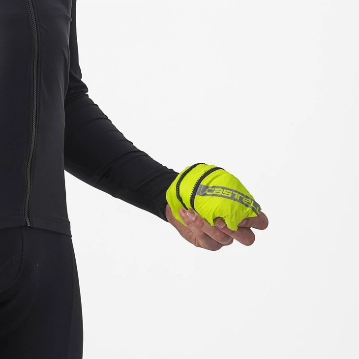 CASTELLI SQUADRA STRETCH lime/sötétszürke XXL szélálló kabát