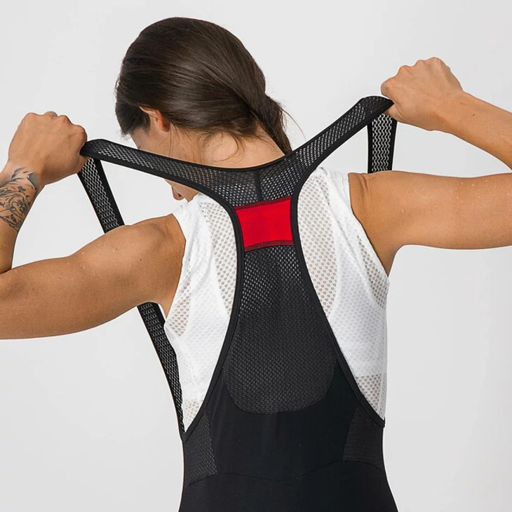 CASTELLI OMLOOP NANO W női vízálló kantáros rövidnadrág