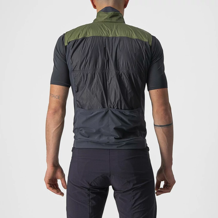 CASTELLI UNLIMITED PUFFY zöld/fekete XL mellény