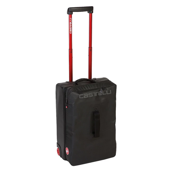 CASTELLI ROLLING TRAVEL BAG Black bőrönd