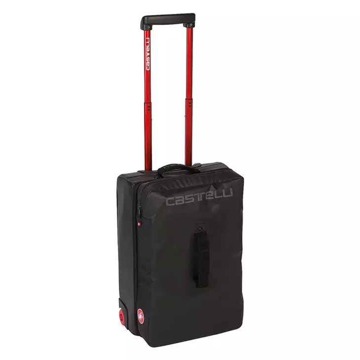 CASTELLI ROLLING TRAVEL BAG Black bőrönd