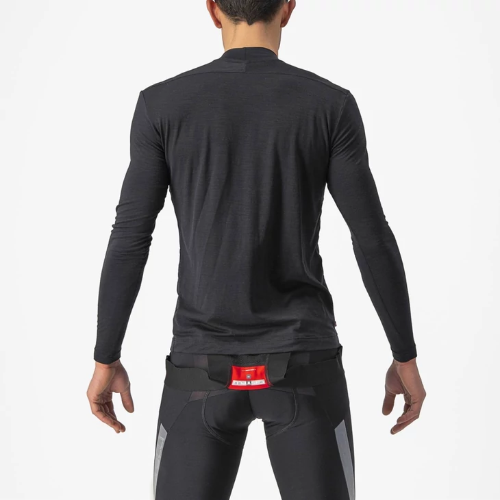 CASTELLI BANDITO WOOL fekete M téli hosszú ujjú aláöltöző