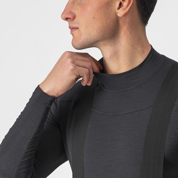 CASTELLI BANDITO WOOL fekete M téli hosszú ujjú aláöltöző