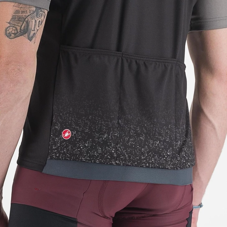 CASTELLI UNLIMITED ENTRATA Gunmetal Gray/Black XXL rövid ujjú mez