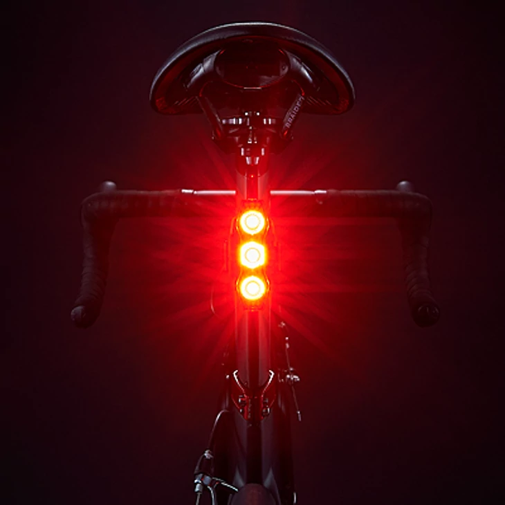 CATEYE VIZ450 TLLD820R 4 funkció 3 LED USB hátsó lámpa