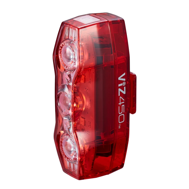 CATEYE VIZ450 TLLD820R 4 funkció 3 LED USB hátsó lámpa