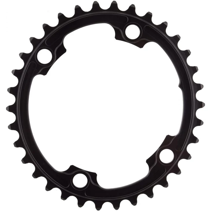 ABSOLUTEBLACK OVAL SHIMANO 9000/6800 4 lyukas 34F 110BCD aszimmetrikus országúti lánctányér