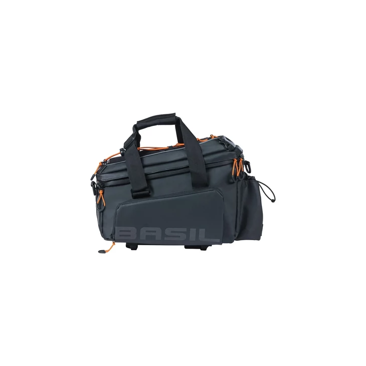 BASIL MILES TARPAULIN TRUNKBAG PRO XL 9L fekete-narancs csomagtartó táska 