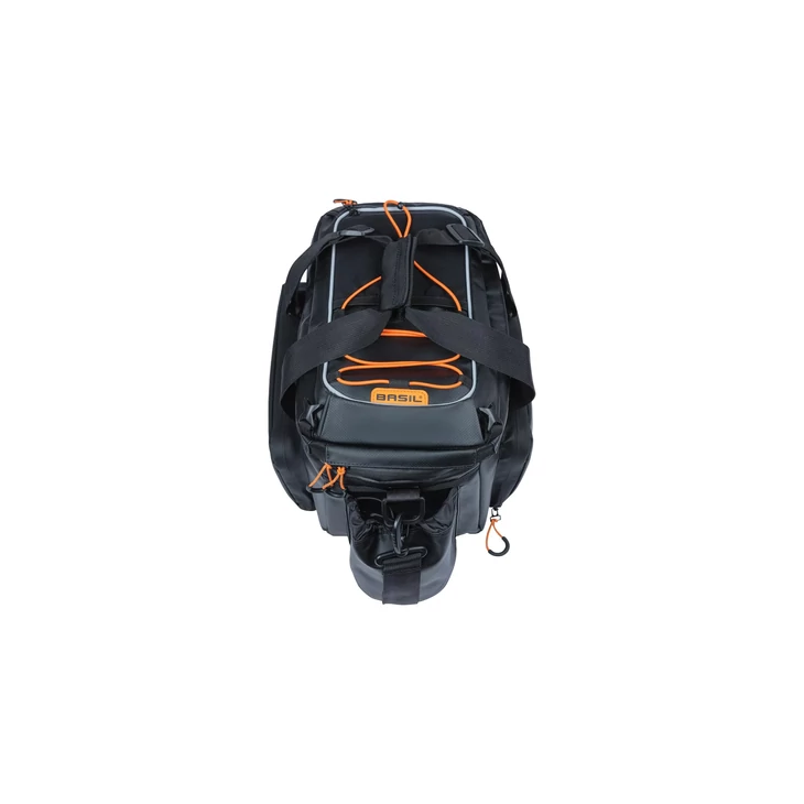 BASIL MILES TARPAULIN TRUNKBAG PRO XL 9L fekete-narancs csomagtartó táska 