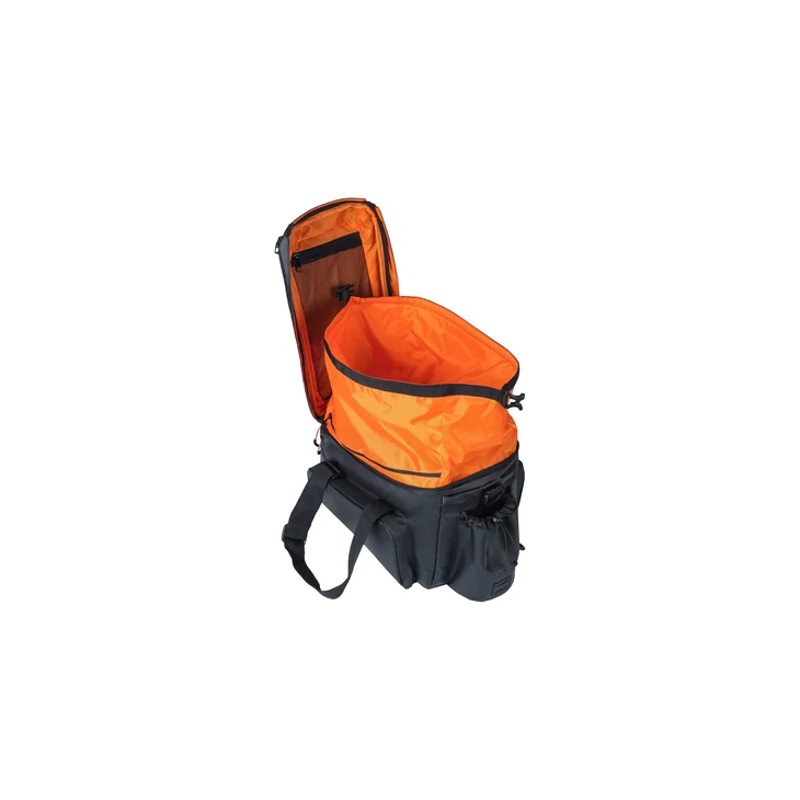 BASIL MILES TARPAULIN TRUNKBAG PRO XL 9L fekete-narancs csomagtartó táska 