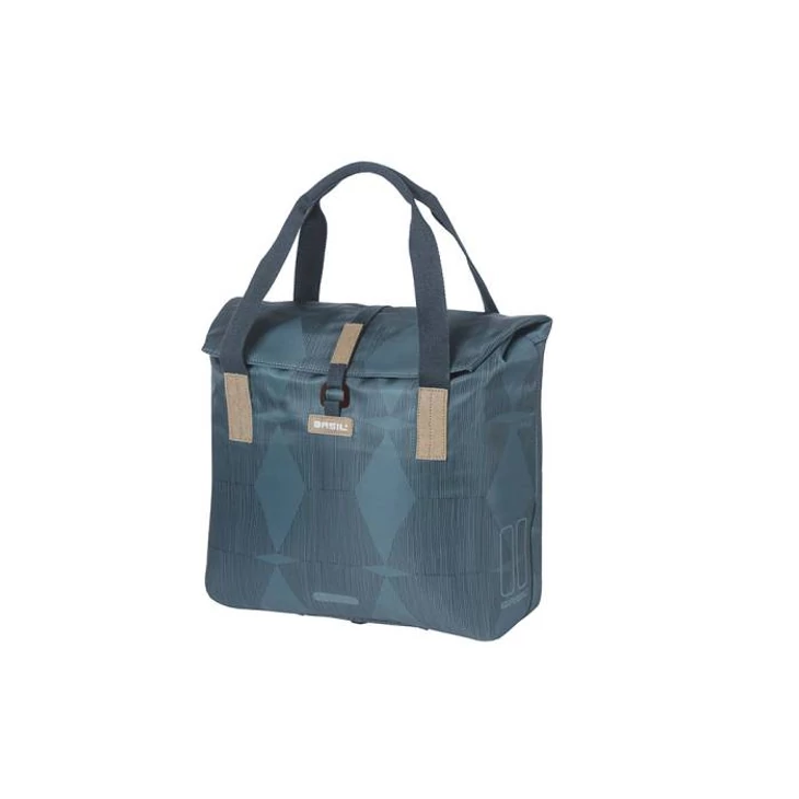 BASIL ELEGANCE BICYCLE SHOPPER kék táska csomagtartóra