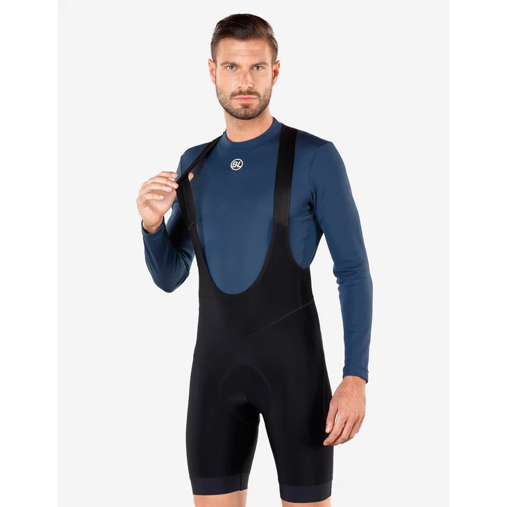 BICYCLE LINE NORMANDIA E Black S vízálló kantáros rövidnadrág