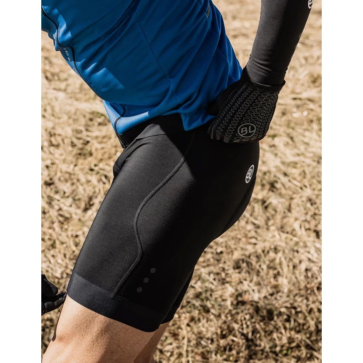 BICYCLE LINE NORMANDIA E Black S vízálló kantáros rövidnadrág