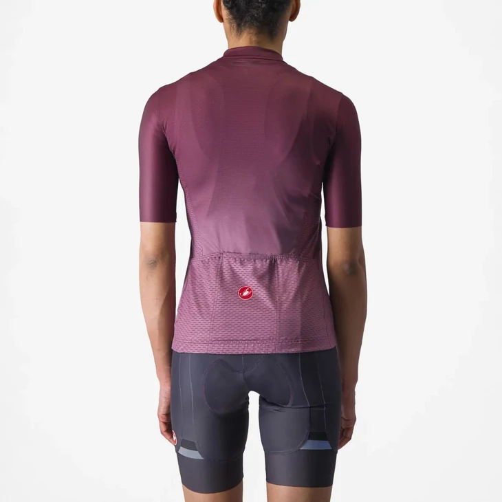 CASTELLI SALITA Bordeaux/Purple/Orange L női rövid ujjú mez