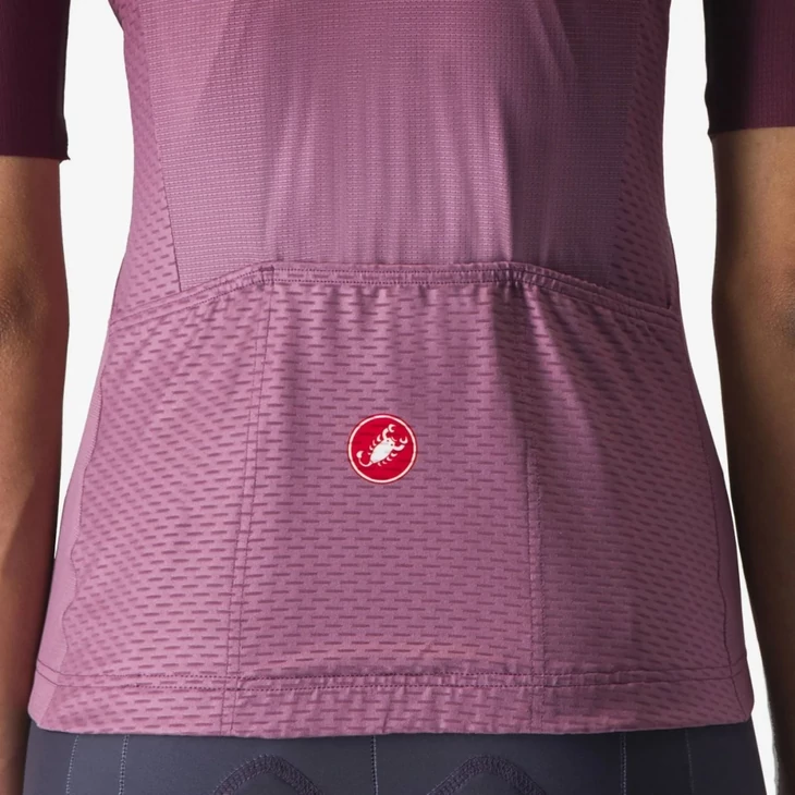 CASTELLI SALITA Bordeaux/Purple/Orange L női rövid ujjú mez