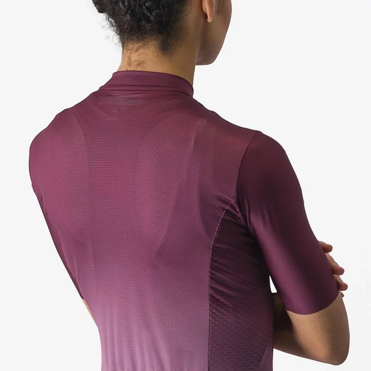 CASTELLI SALITA Bordeaux/Purple/Orange L női rövid ujjú mez