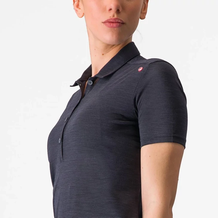 CASTELLI MERINO W női galléros póló
