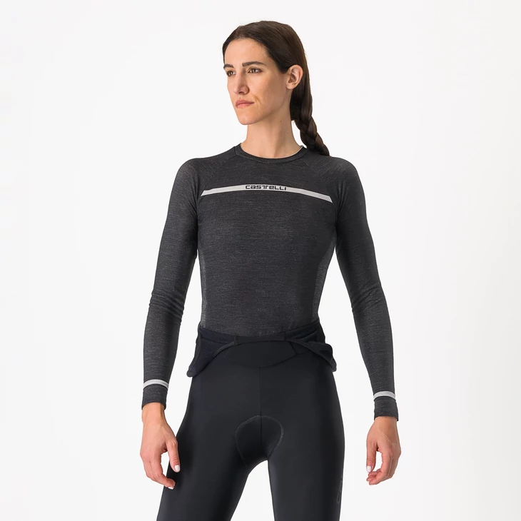 CASTELLI MERINO SEAMLESS W női hosszú ujjú aláöltöző
