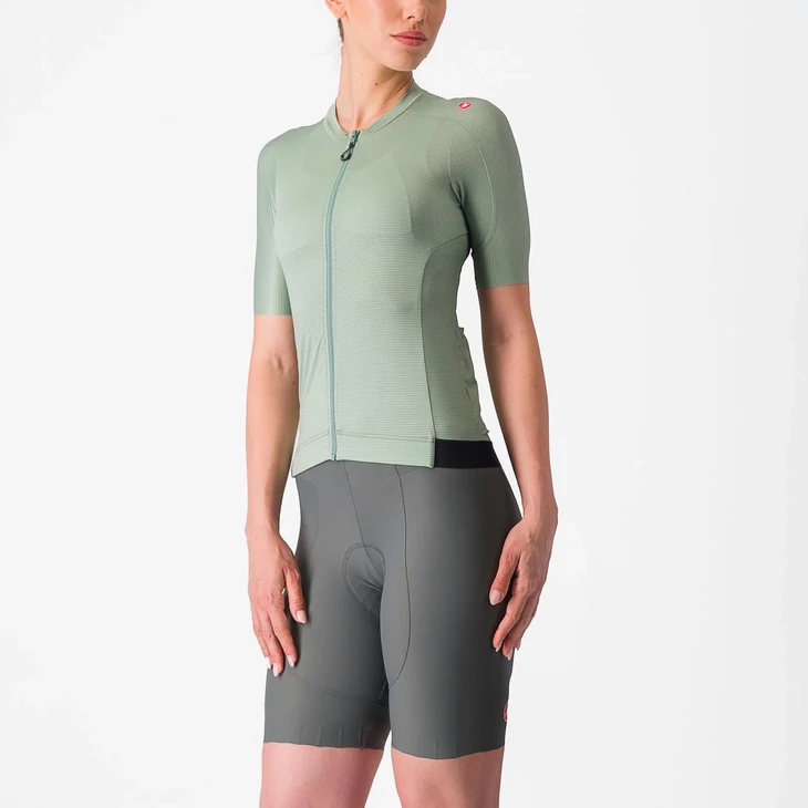 CASTELLI ESPRESSO W Defender Green/Green L női rövid ujjú mez
