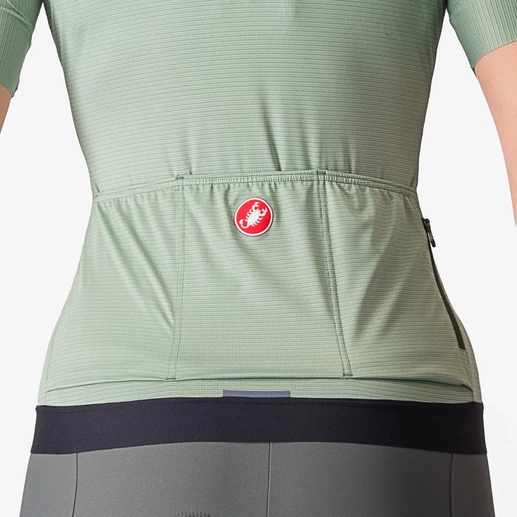 CASTELLI ESPRESSO W Defender Green/Green L női rövid ujjú mez