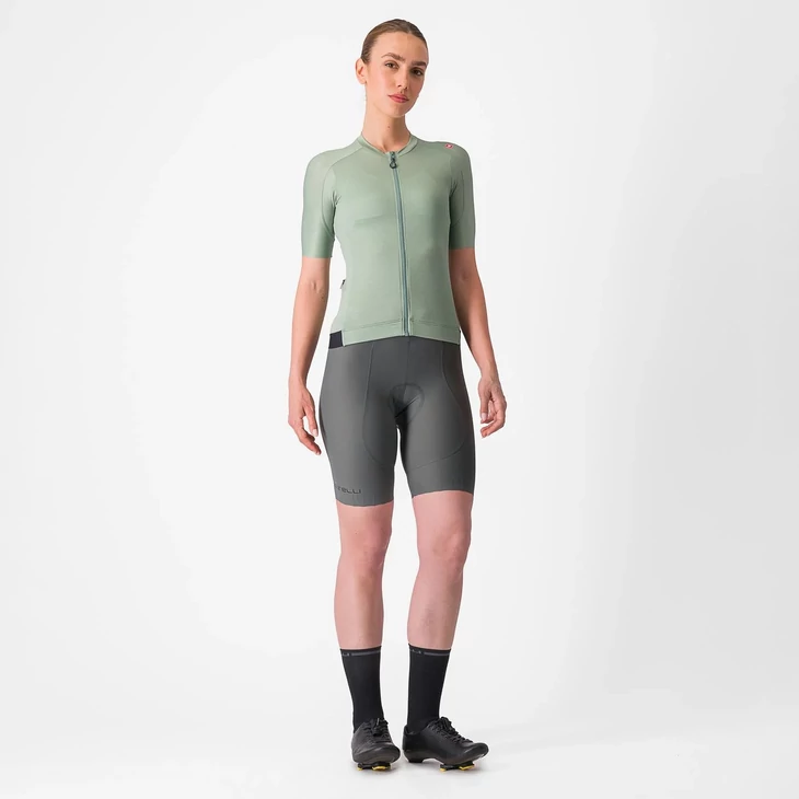 CASTELLI ESPRESSO W Defender Green/Green L női rövid ujjú mez